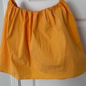 Zara Bright Yellow Gathered Skirt